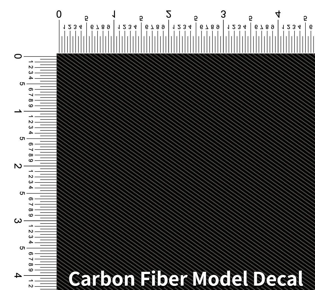 Modelo de fibra de carbono decalque modelo de plástico carro construção adesivo de água para montagem modelo fazendo ferramentas acessórios diy 20*13cm