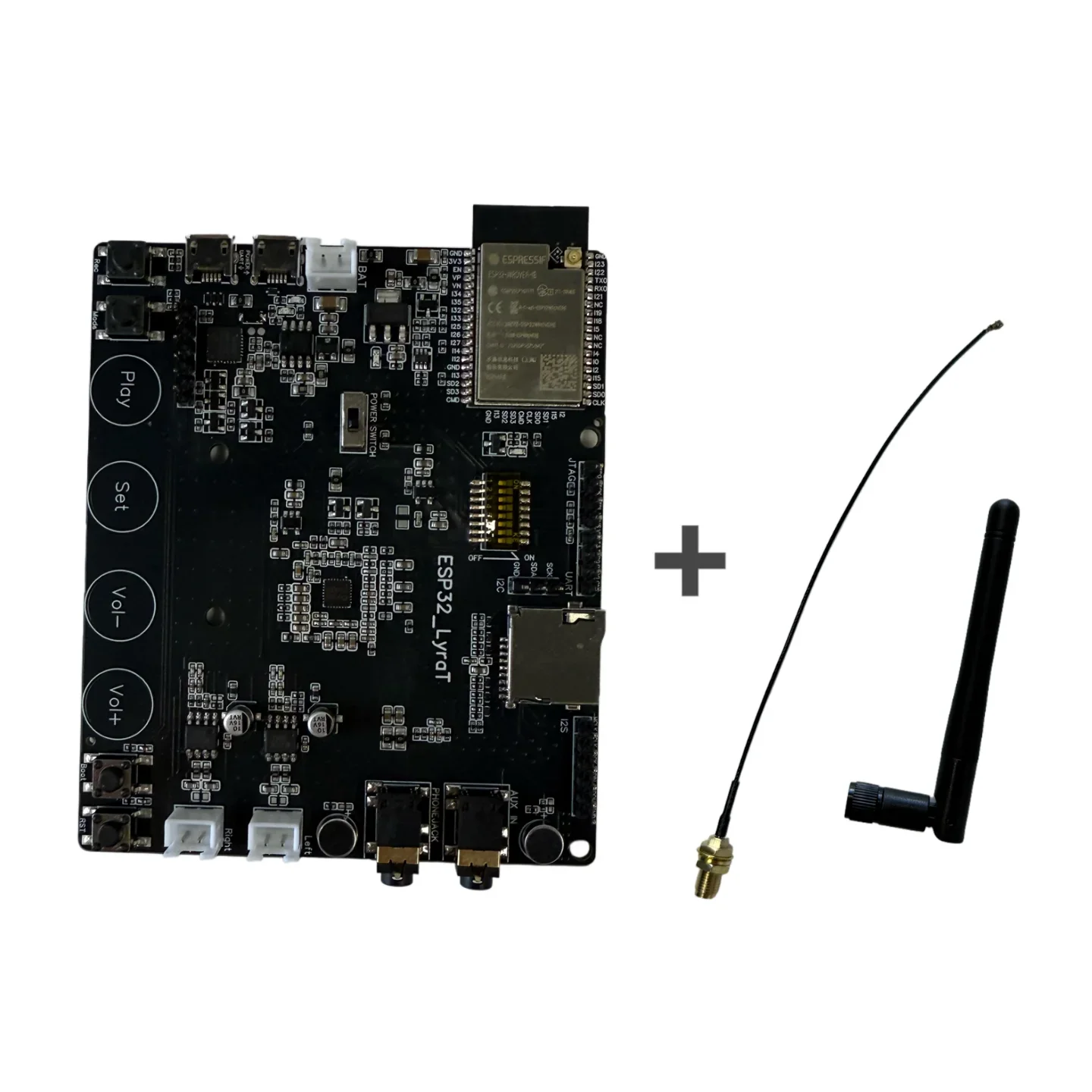 ESP32-Lyrat V4.3 with IPEX or No IPEX ESP32-WROVER-IE 8MB PSRAM 8M External Antenna WiFi Bluetooth Module Development Board