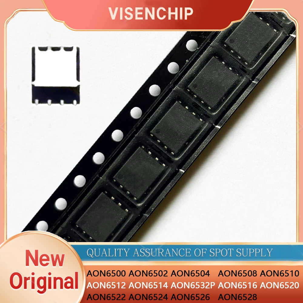 5piece New AON6500 AON6502 AON6504 AON6508 AON6510 AON6512 AON6514 AON6532P AON6516 AON6520 AON6522 AON6524 AON6526 AON6528 QFN8