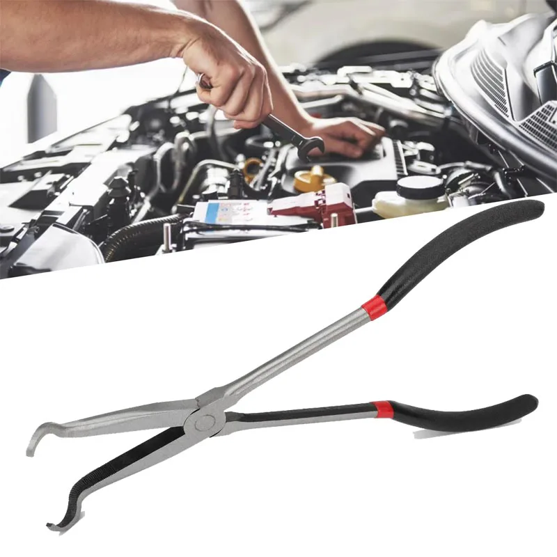 

Инструменты для демонтажа автомобиля, инструмент для удаления кабельного зажима, инструменты для ремонта автомобиля, 11 дюймов, универсальные плоскогубцы для снятия длинной вилки с электрическим отключением