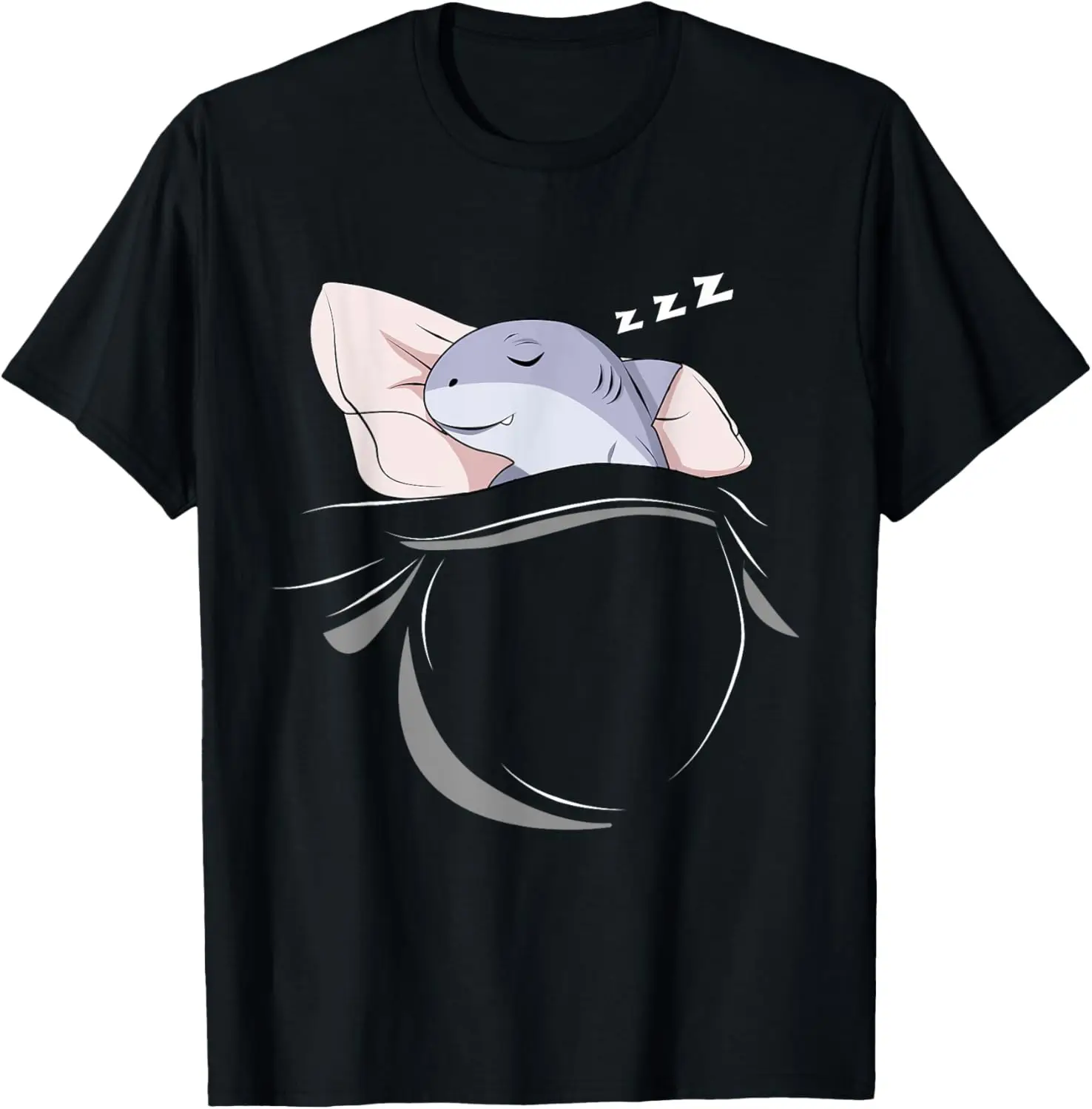 Shark Sleeping Animal Pajamas Nap PJs Outfit Gift Shark T-Shirt