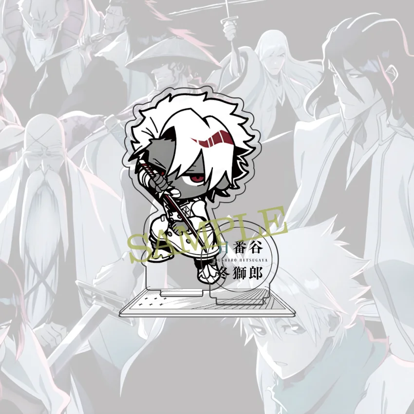 Anime BLEACH 10 cm Acrylic Ichigo Rukia Uryuu Hirako Toushirou Kenpachi Sousuke Standing Model Table Decoration Fan Gift