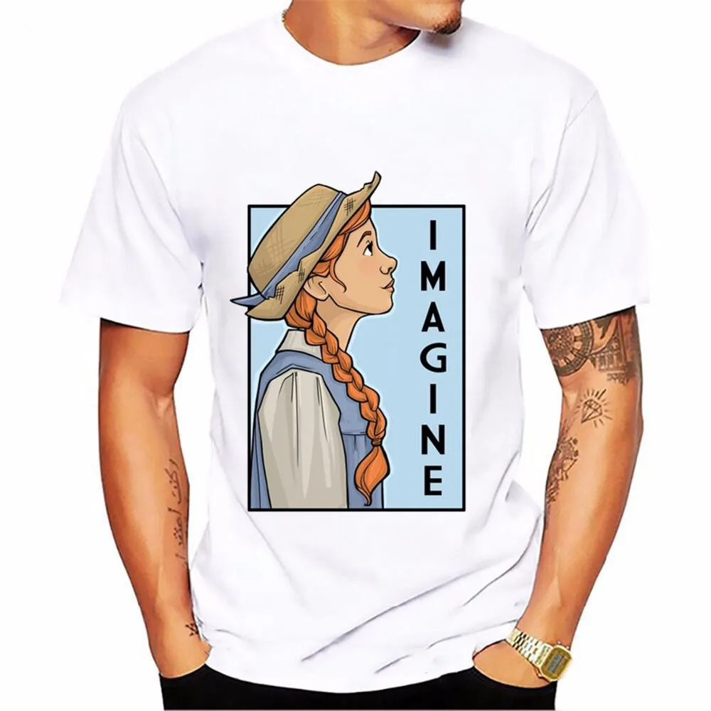 Latest Popularity Karen Hallion Anne Shirley Green Gables Novel Imagine Strong Female She Series Short Sleeve T-shirt Eu Size