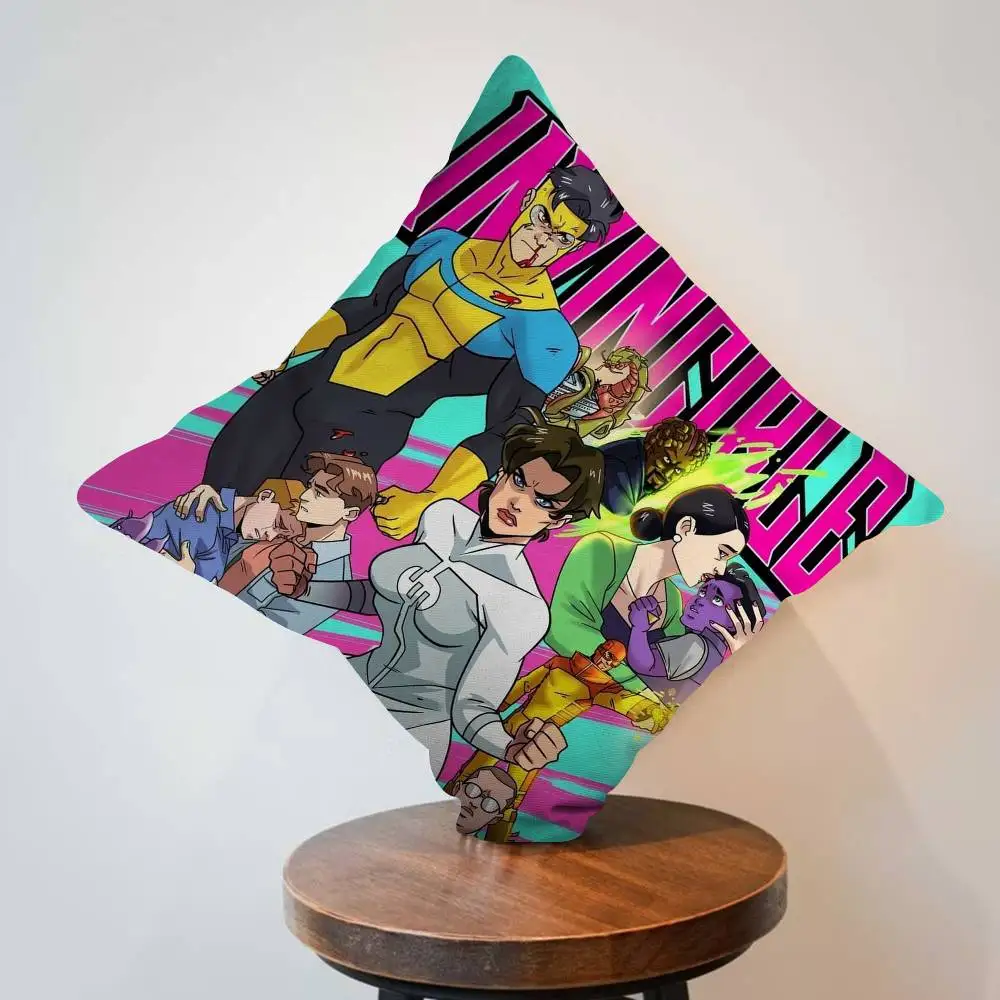 Anime I-Invincibles Hero Pillow Anime Pillow Sofa Bed Head Pillow Cover Cushion Cover 45x45 cm Fashion