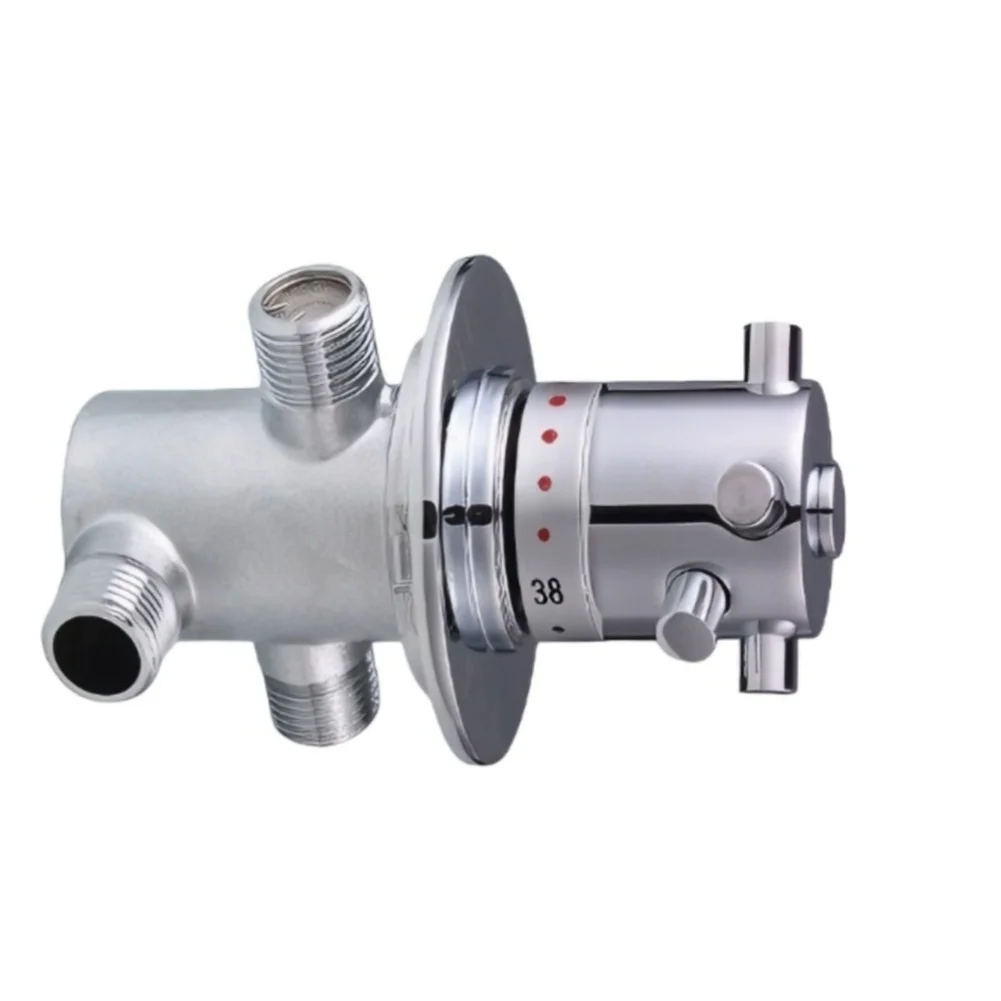 Mixer Valve Shower Mixer Brass Thermostatic Valve Mixer Tap Shower Mixer Valve With Brass Handle DN15 G1/2