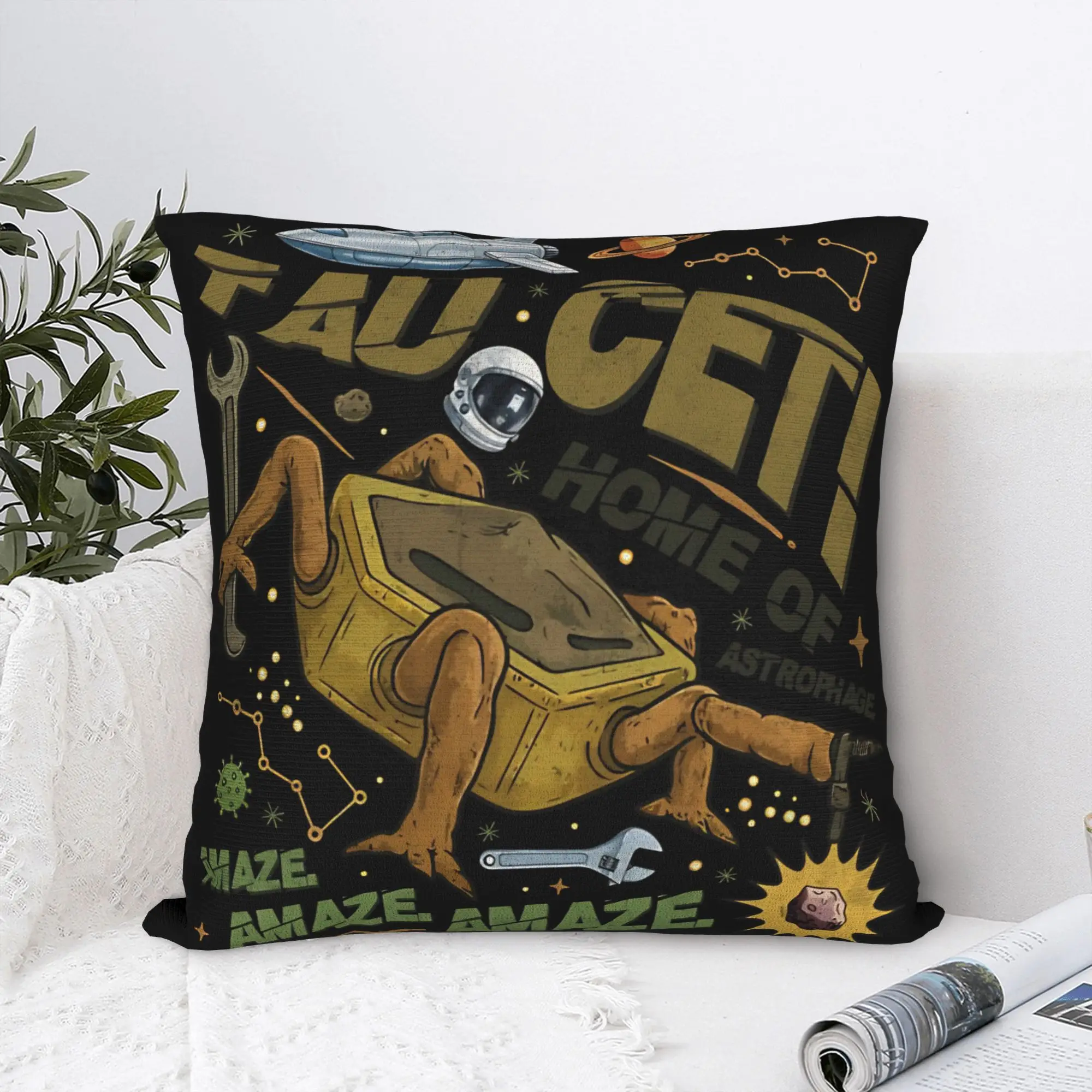 Pillow Case Vintage Book Lover Bookish Square Project Hail Mary Pillow Cover For Living Room Chair Cute Funny Pillowcases