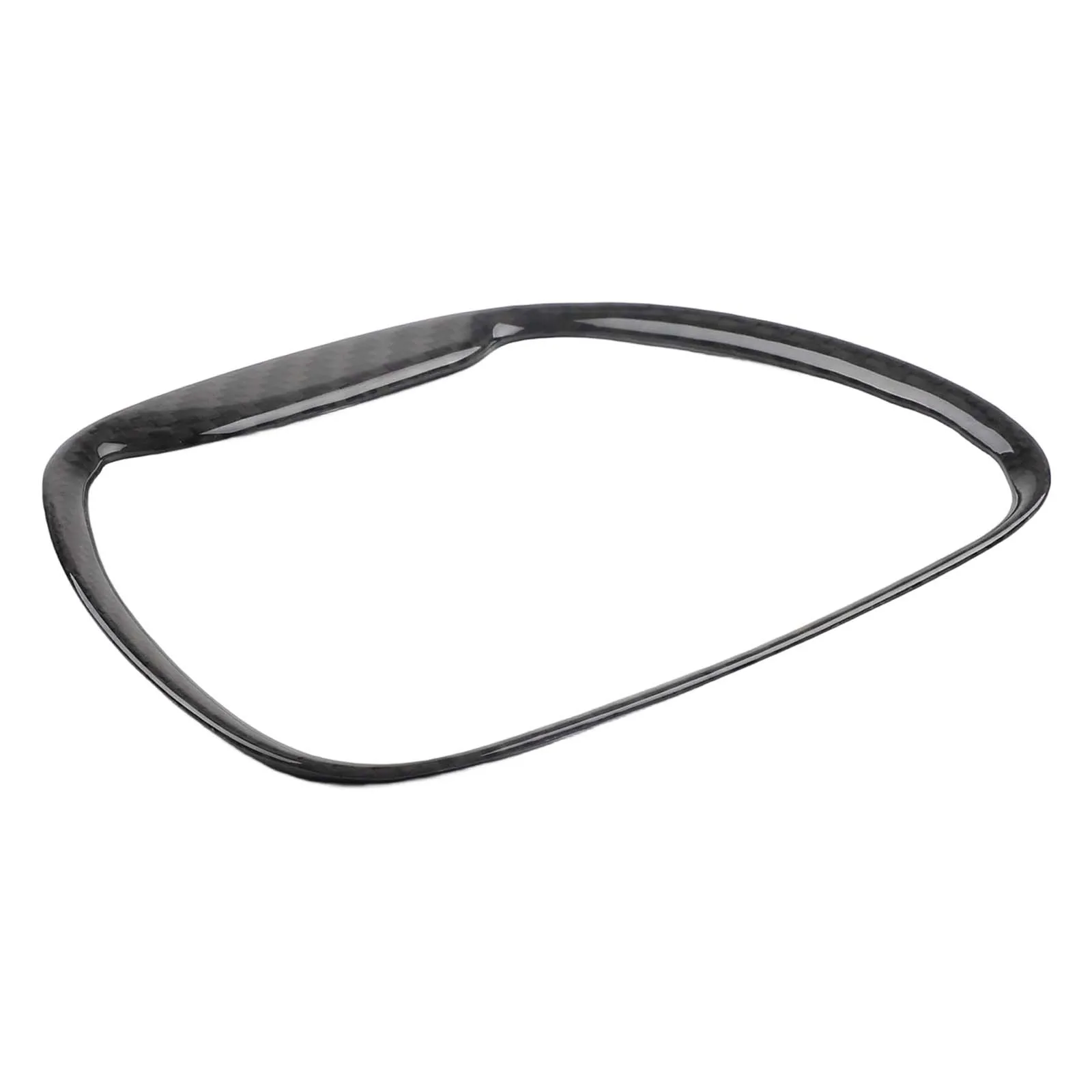 

Car Customization Carbon Fiber Steering Wheel Easy Install Steering Wheel Trim Glossy Finish Lightweight Design