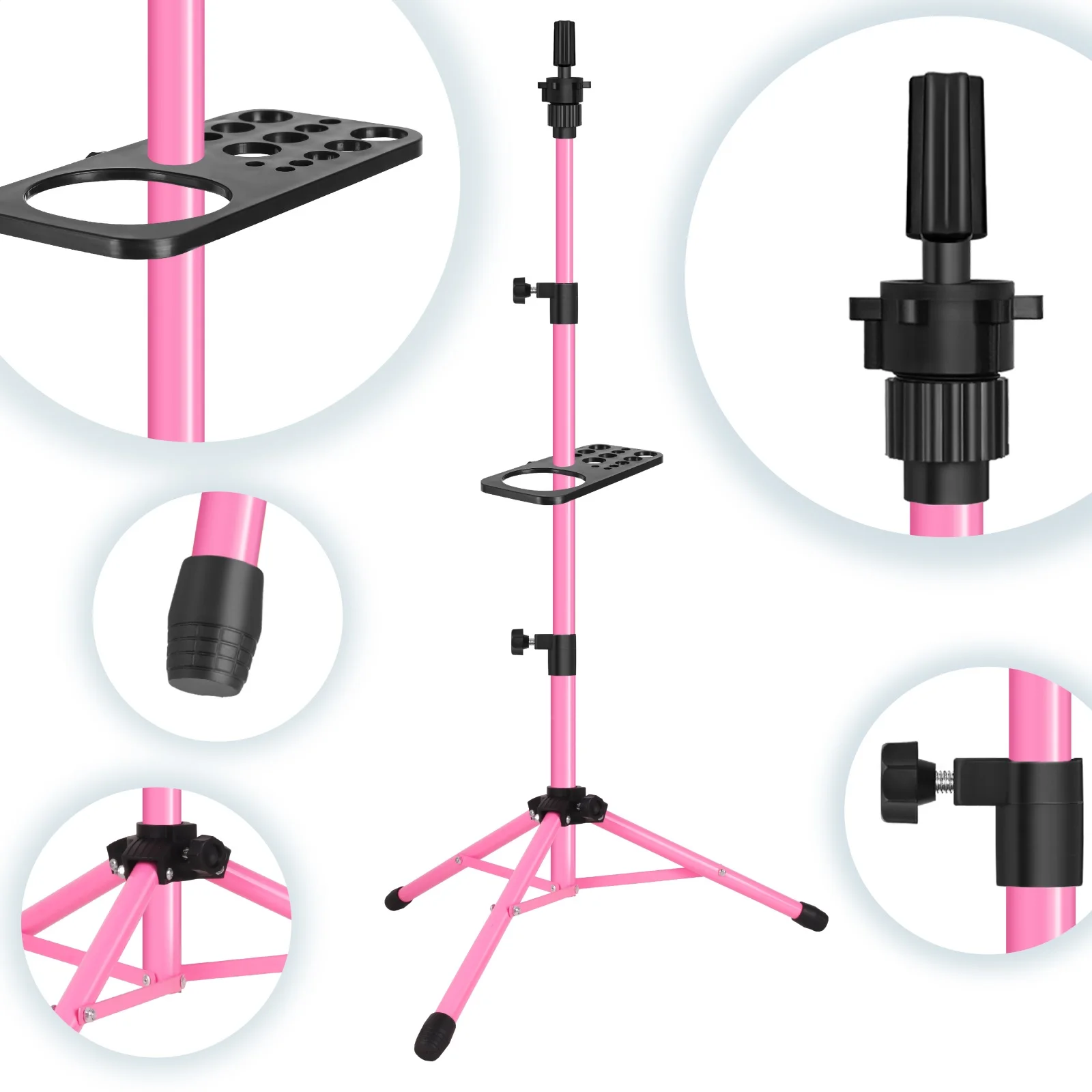 Heavy Duty 50Inch Wig Stand with Tray