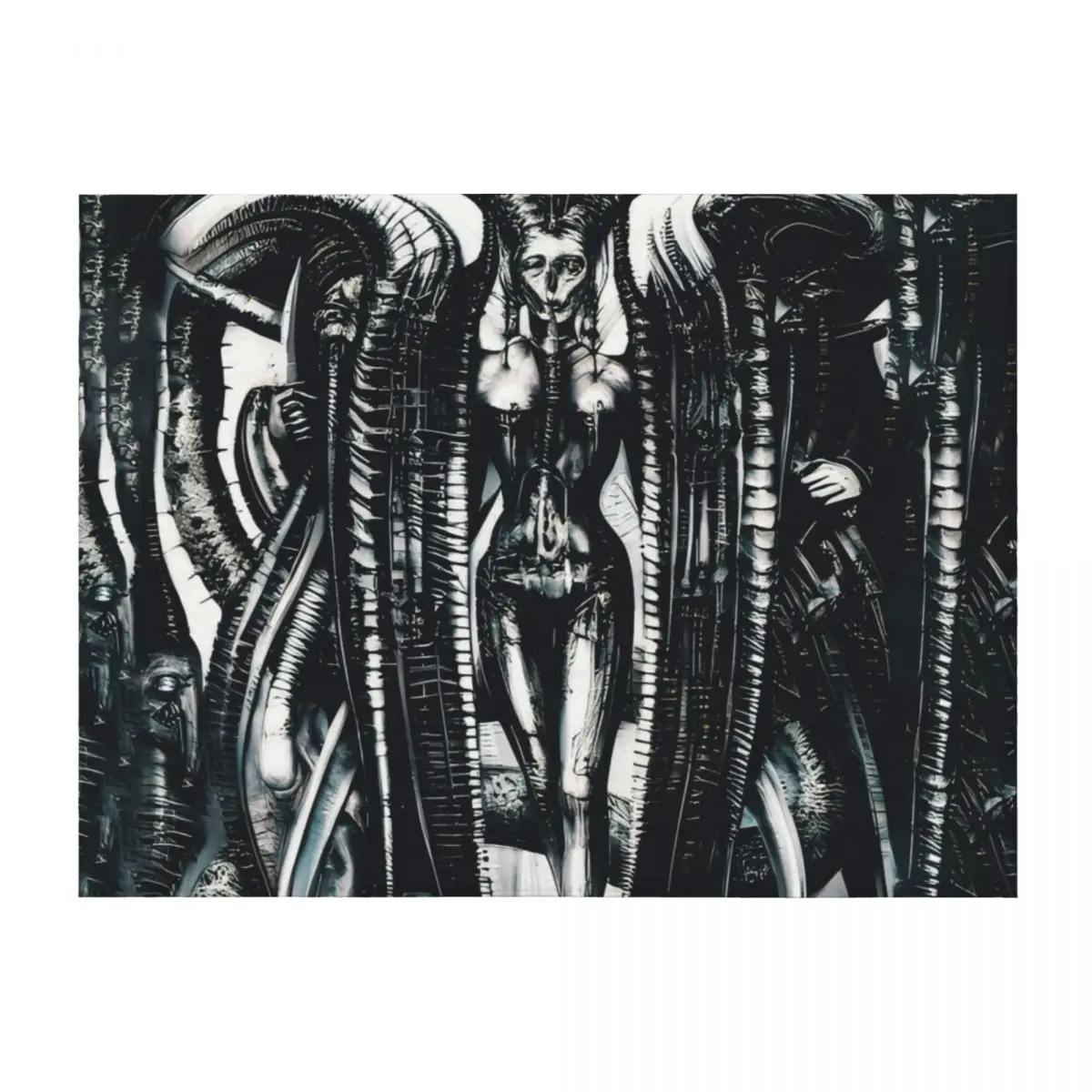 بطانية رمي HR Giger Lilith Steampunk من زخارف الشاطئ الحرارية بطانيات الفلانيل