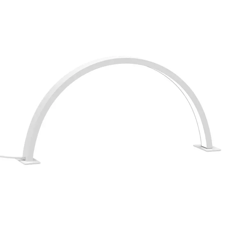 1 pçs meia-lua em forma de u prego e lâmpada de beleza salão de beleza desktop prego e luz de proteção para os olhos luxo led lâmpada de trabalho lâmpada de unhas