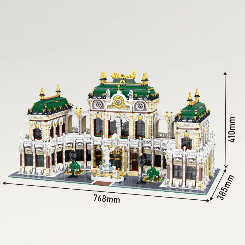 IN STOCK 33221 MOC Idea Street View Luxurious Palace Building Blocks Bricks Model Construction kit for Adults Christmas Gift Set