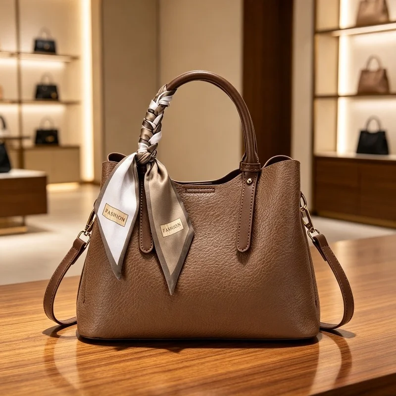 Summer New Women Tote Bag Fashion Casual Handbag Niche Design Premium Texture Large Capacity Crossbody Shoulder
