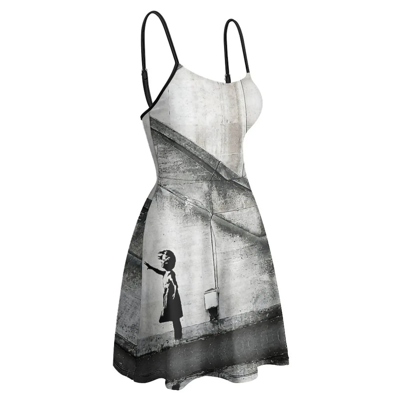 Exotic Woman's Clothing The Dress Balloon Girl There Is Always Hope Origi Women's Sling Dress Novelty Cocktails Graphic