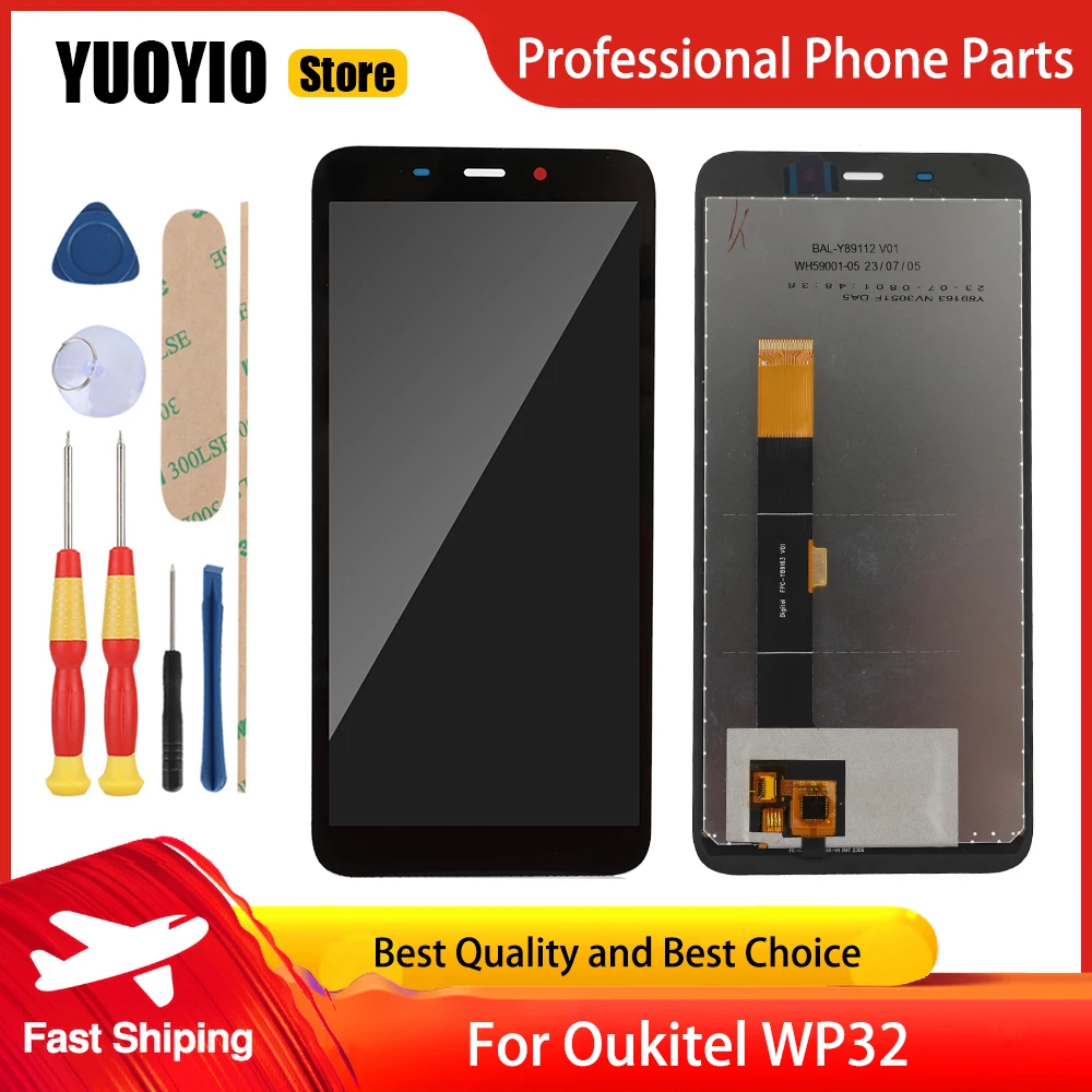 Original For Oukitel WP32 LCD Display and Touch Screen Digitizer Assembly Replacement Display lcd +Tools