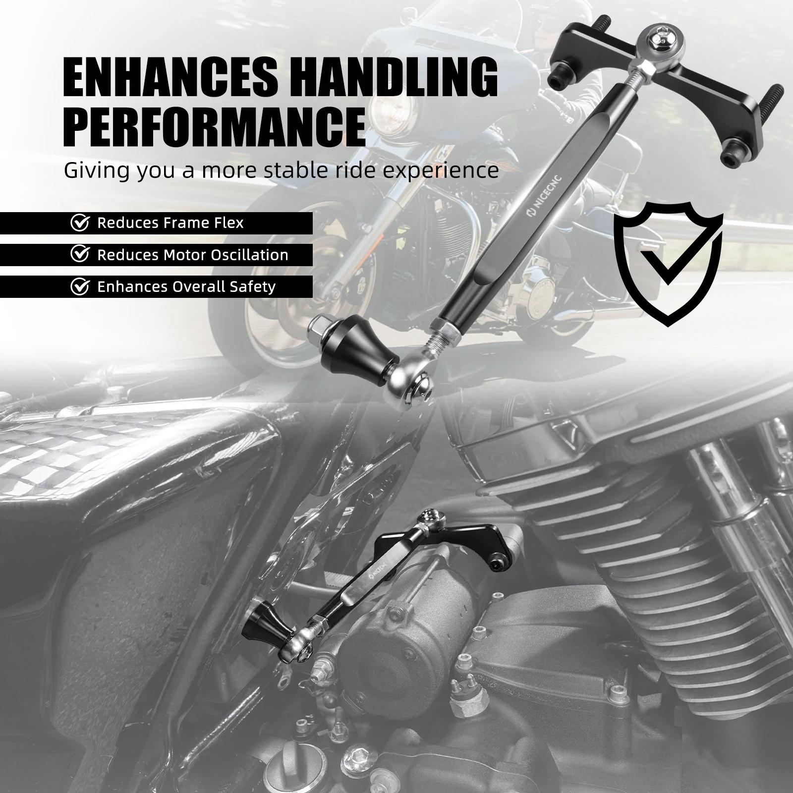 For Harley Street Glide Road Glide /Special Road King 2017-2025 CVO Road Glide 2018-2024 M8 Touring Stabilizer Bar Anti-roll Bar