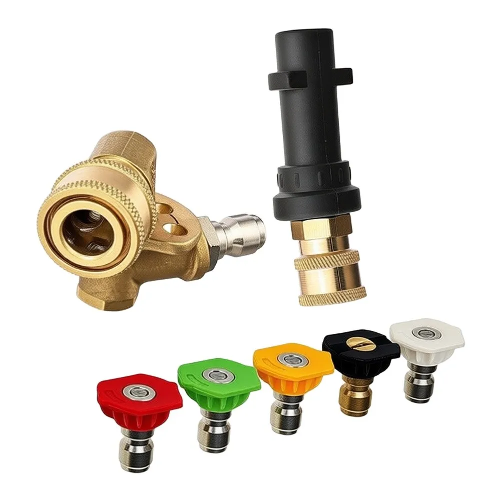 Pressure Washer Nozzle Tips Set With Pivoting Coupler Kit For Spx For 3000 Series Pressure Washers Rotating Spray Turbo Nozzle