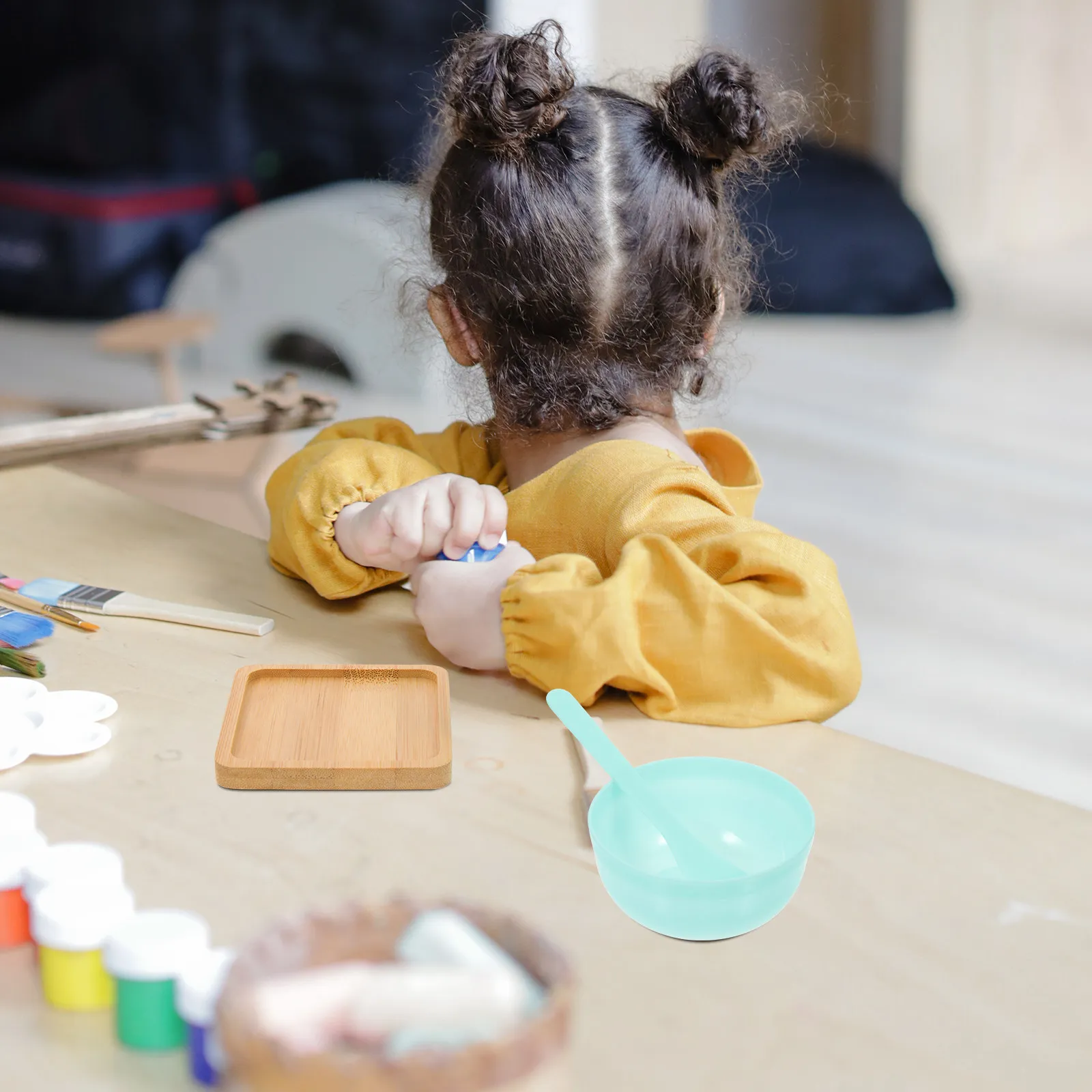 

2Sets DIY Mosaic Cup Mat Heat Insulated Coaster Kit for Home Table Supplies Household Cup Pad Material