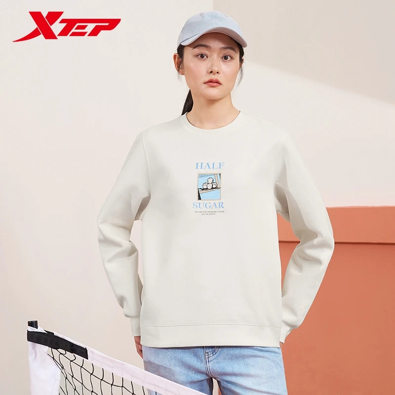 

Xtep Pullover Sweater For Women 2024 Spring Soft Leisure Durability Coat Comfortable Trendy Fashion Tops 976128920008
