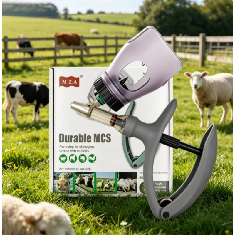 Adjustable Continuous Veterinary Syringe 2ml/5ml Automatic Vaccine Injector for Pig Cow Sheep Livestock Farm Use