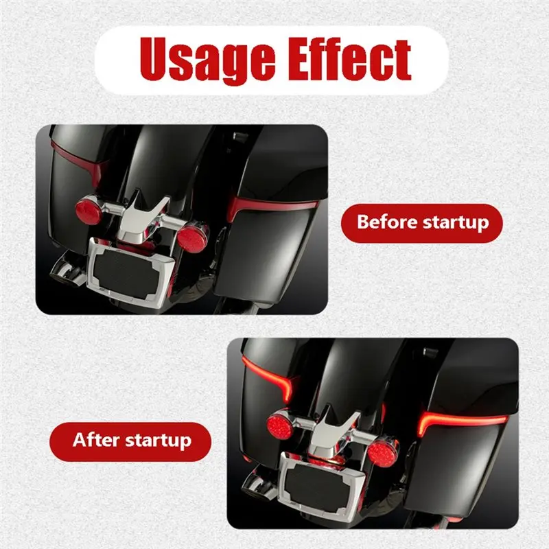 Motorcycle Brake Turn Signal Flowing Led Saddlebag Accent Light For Indian Challenger-A74F