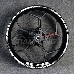 Suitable for Suzuki GSX250R 600 750 1000 large, medium and small R modified wheel frame ring personality reflective sticker deca