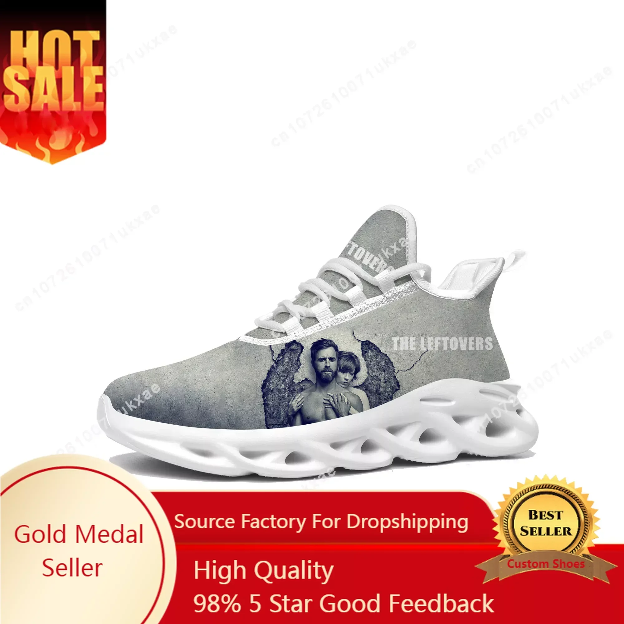 The Leftovers Flats Sneakers Mens Womens Sports Shoes High Quality Kevin Garvey Sneaker Lace Up Mesh Footwear custom made Shoe