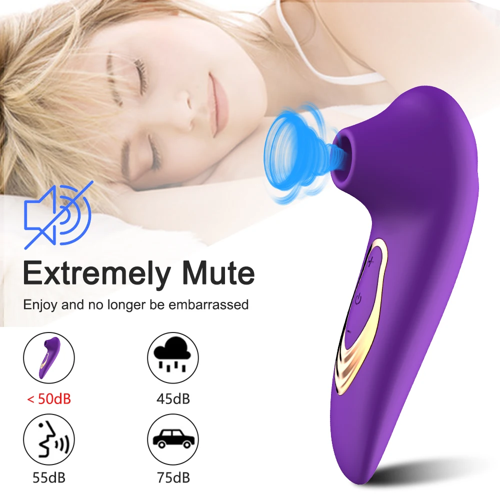 Powerful Clit Sucker Vibrator Clitoris Nipple Sucking Tongue Vibrating Oral Licking Masturbator Vagina Sexy Toys for Adult Women