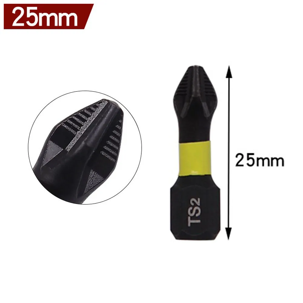 1pc PH2 Cross Screwdriver Anti Non-slip Screwdriver Bits Magnetic Batch Head Impact Electric Screwdriver Alloy Steel PH2 Screw