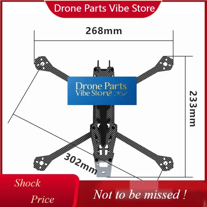 

DParts1 New Custom CNC Machining Metal Dr-one Frame Carbon Fiber Sheet Aerial Dr-one Fpv Rack