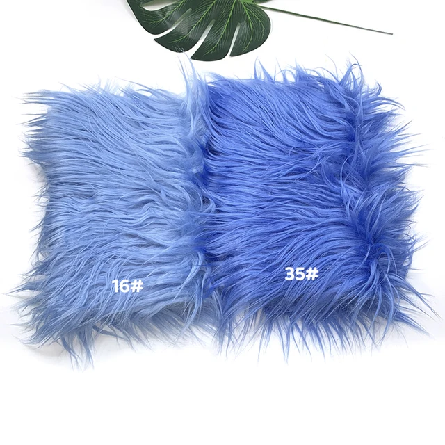 25x45cm 8cm Pile  Faux Fur Fabric For Patchwork Sewing Material Doll Toy Beard Hair Diy Handmade Home Decoration Cosplay Fabric 6