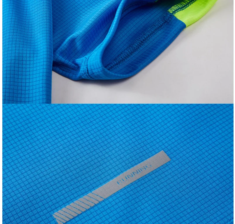 Schnell trocknendes Rundhals-T-Shirt mit kurzen Ärmeln, atmungsaktives Fitness- und Freizeit-Team-Laufshirt für Männer und Frauen – Detail 9