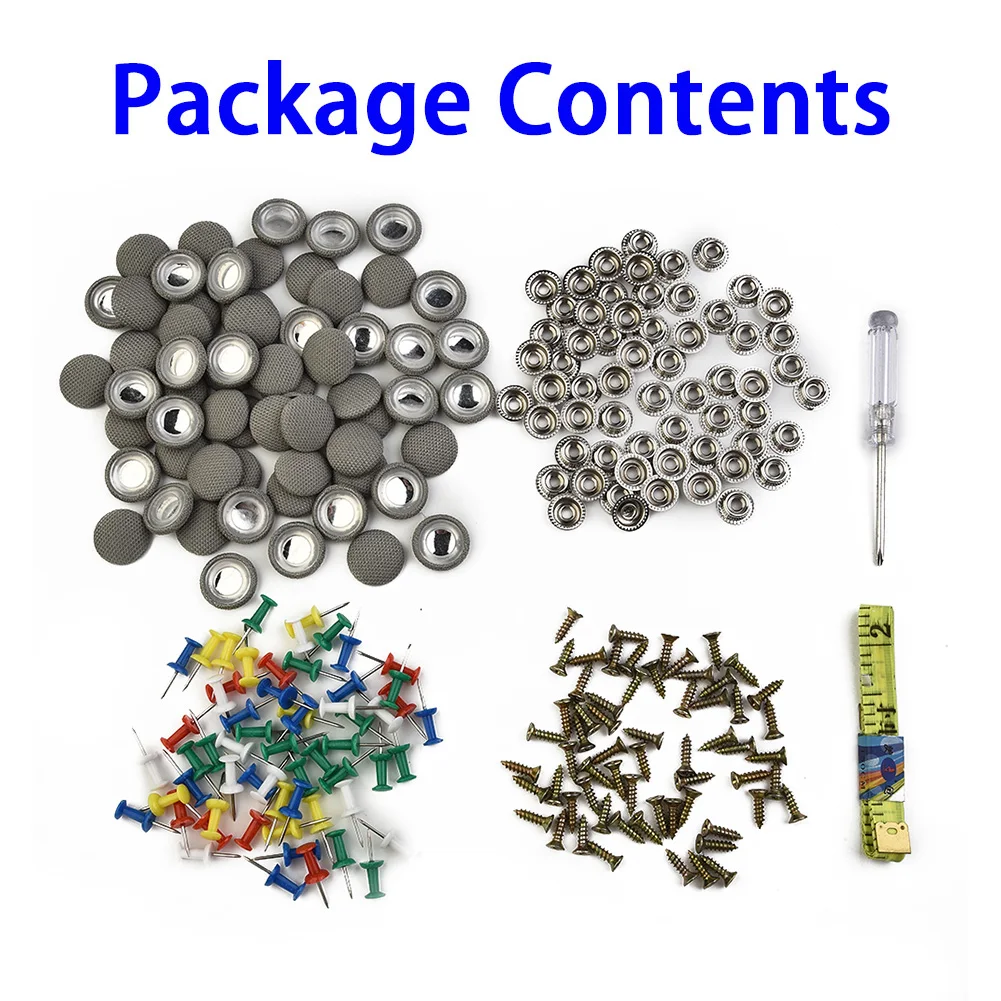 With Screws Buckle Car Roof 20mm Interior Repair Rivets 60PCS Accessories Cloth Fixing Nail Pin Snap With Screws