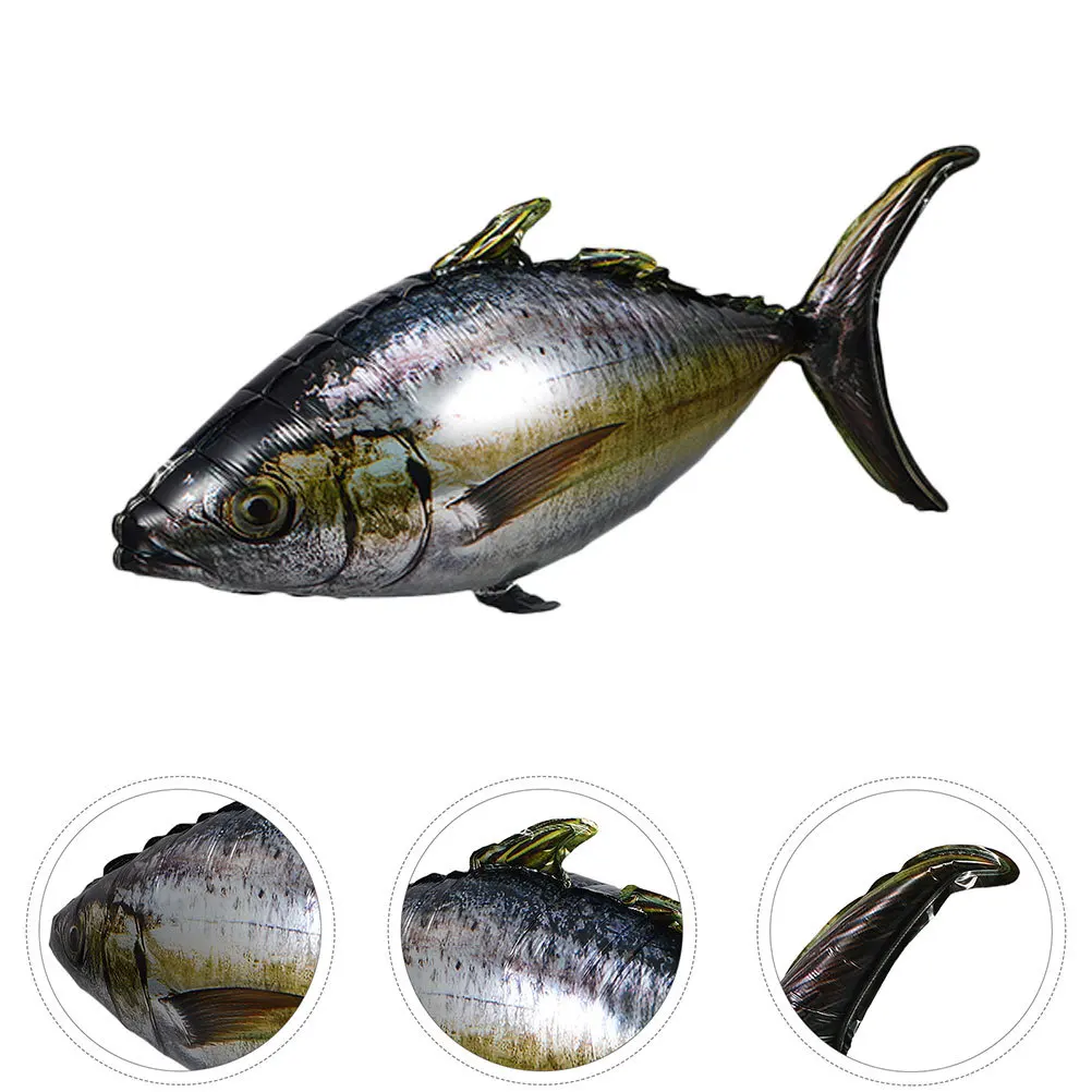 

5Pcs Realistic Tuna Balloons Ocean Animal Party Decorations Aluminum Balloons Fishing Birthday Supplies