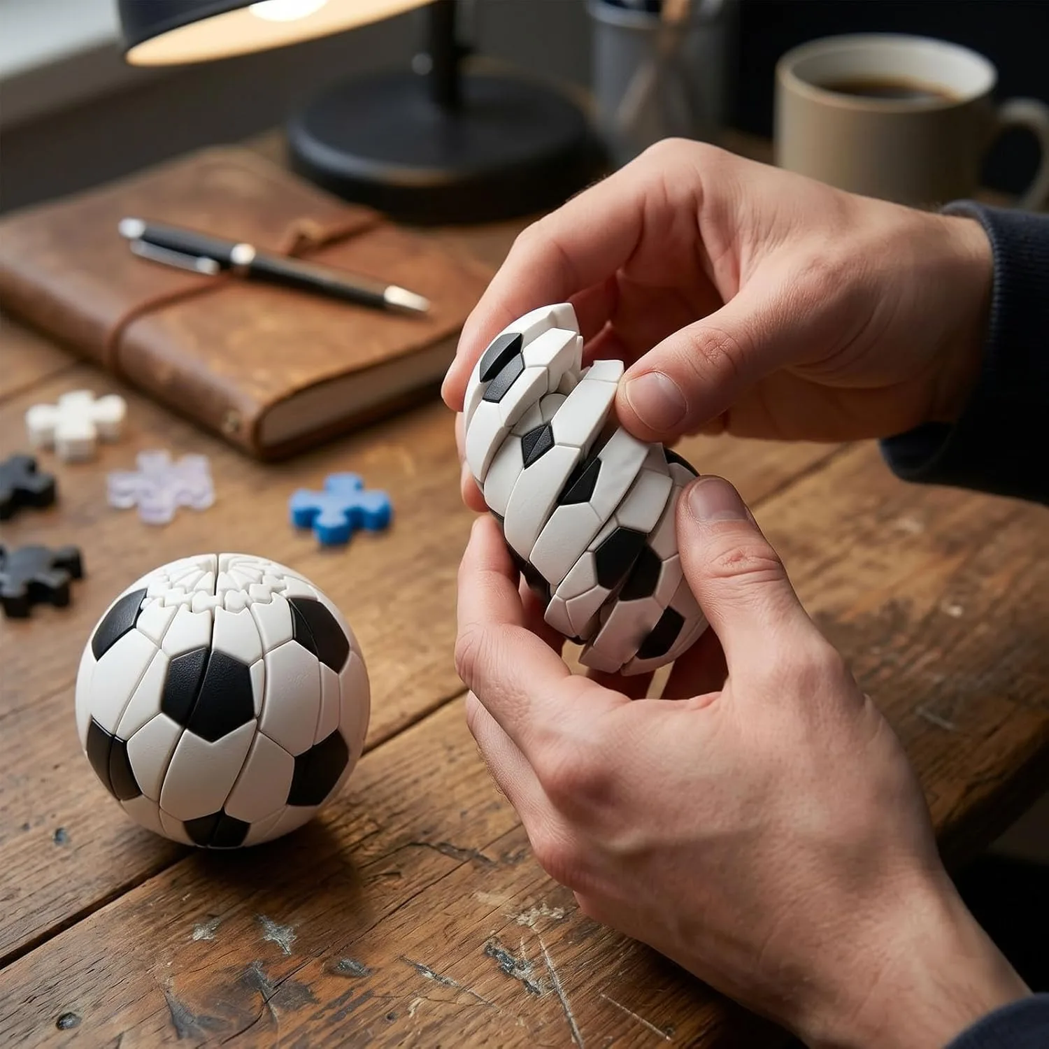

Baseball Fidget Ball 3D Printed Twist Turn Stress Relief Desk Fidget Relieve Ball Sensory Puzzle Portable Handheld Focus Ball