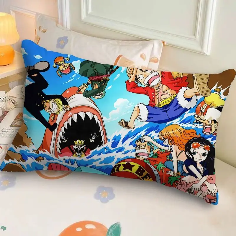 One Piece Monkey D. Roronoa Zoro Cartoon-Kissenbezug, niedlicher, bequemer und weicher, abnehmbarer Kissenbezug für Zuhause und Wohnheim – Detail 3