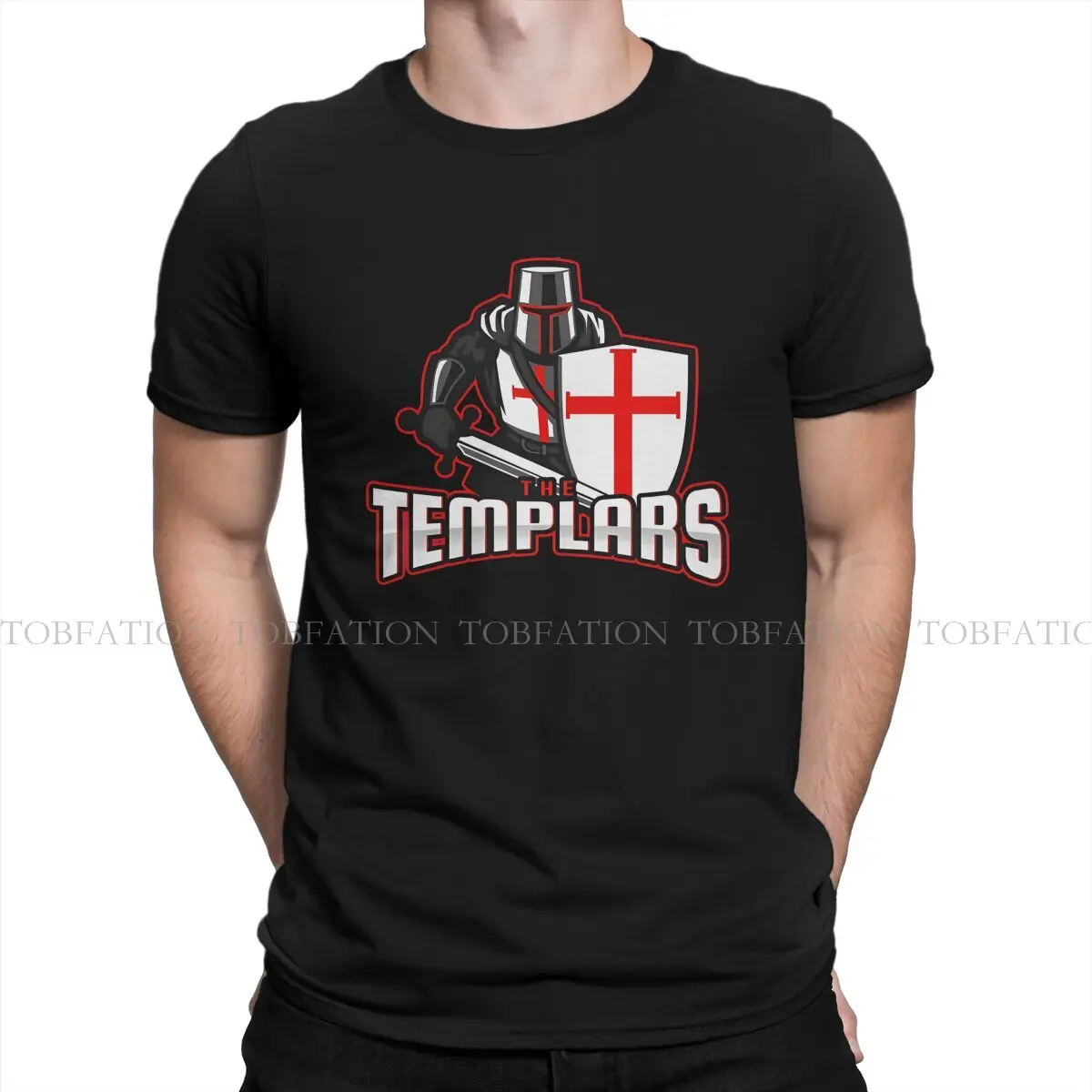 The Templars TShirt For Men Knights Templar Clothing Novelty T Shirt 100% Cotton Print Fluffy Creative Gift