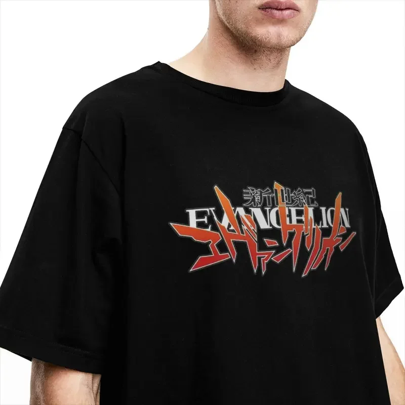 Y2K Anime Manga Neoon T Shirt Genesiis E-Evangelions Logo Trending T-Shirts Short Sleeve Funny Tops Cotton Oversized Top Tees