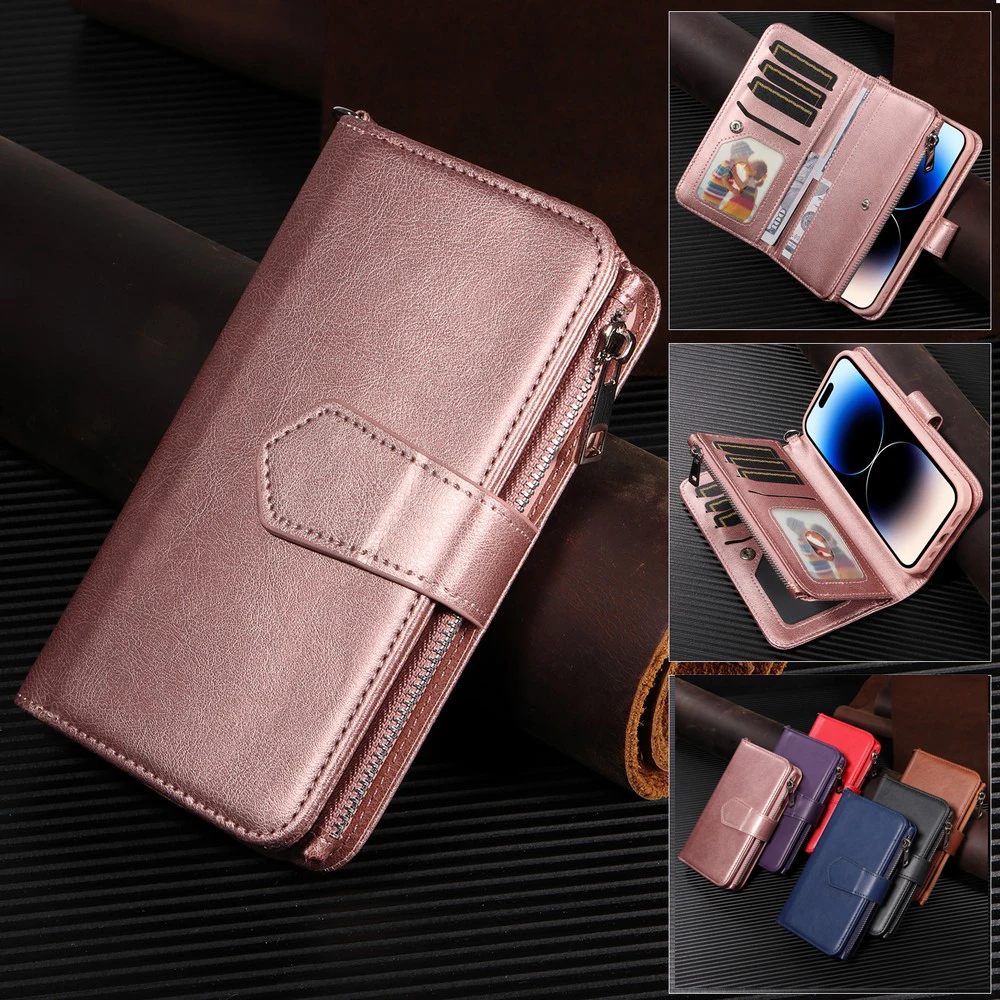 

Cases for Samsung Galaxy A54 A34 A25 A24 A73 A53 A33 A52 A15 A14 A13 A12 A04S 5G Case Cover coque Wallet Phone Covers Sunjolly