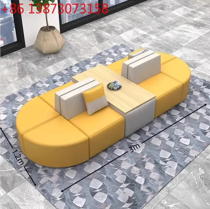 Kindergarten company hall negotiation reception training institutions creative special-shaped sofa booth