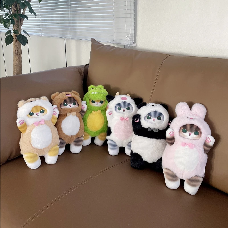 Poupée en peluche chat requin, dessin animé Kawaii, poupée en peluche douce, coussin, décoration d'oreiller pour enfants, cadeau d'anniversaire et de noël