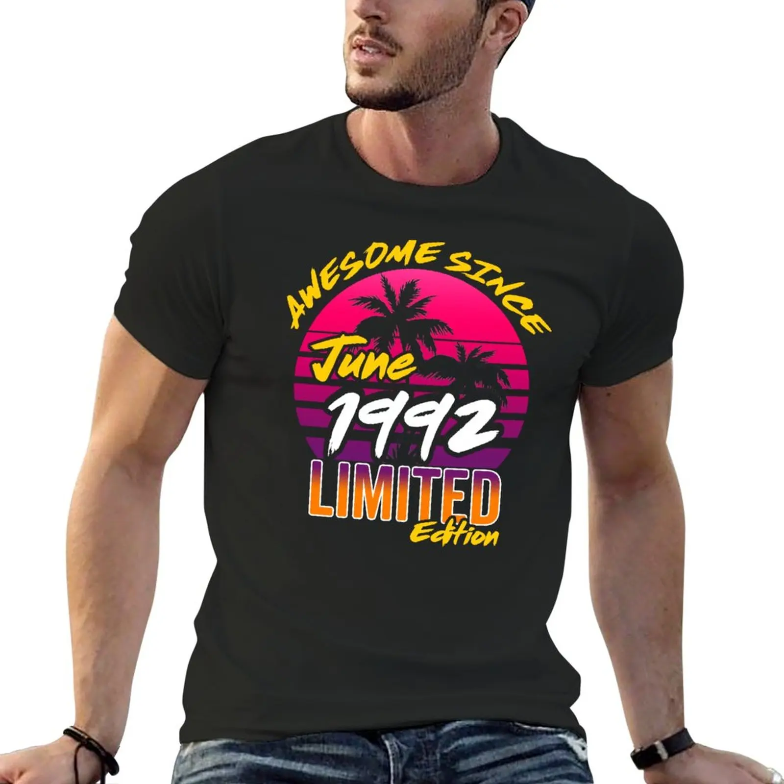 

New Awesome Since June 1992 Made In 1992 June 1992 Limited Edition T-Shirt Clothing oversizeds for a boy mens t shirts