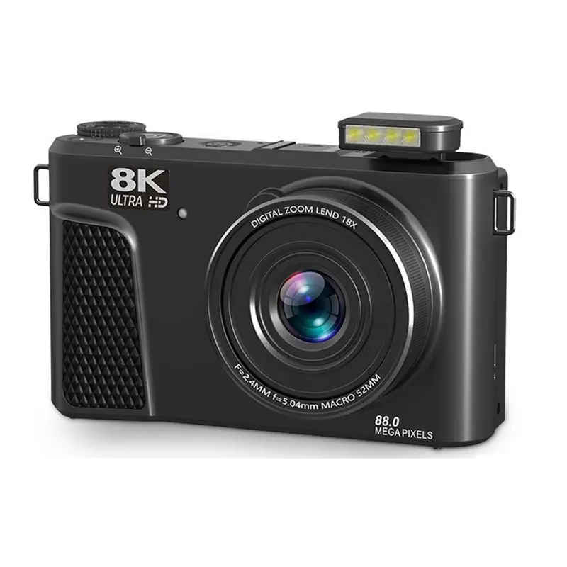 

【Father’S Day】88MP 8K Digital Camera Flip-Screen Camera 3" 180° Flip Screen 18X For Photography Vlogging