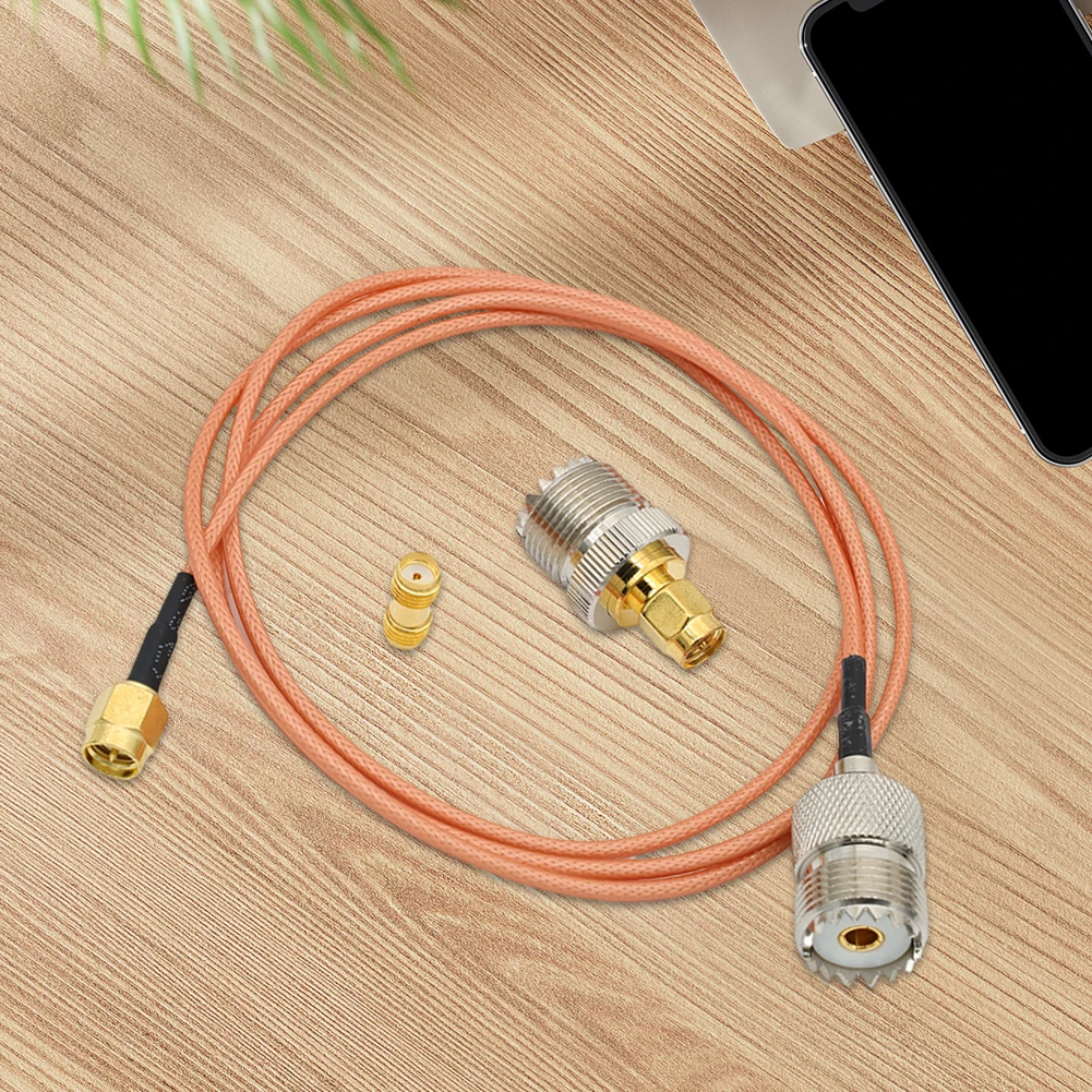 SMA ชายไปยัง UHF หญิง RG316 สาย SMA หญิง SMA หญิงอะแดปเตอร์ Coax RF สายเคเบิลขยายสายสําหรับมือถือ Walkie Talkie