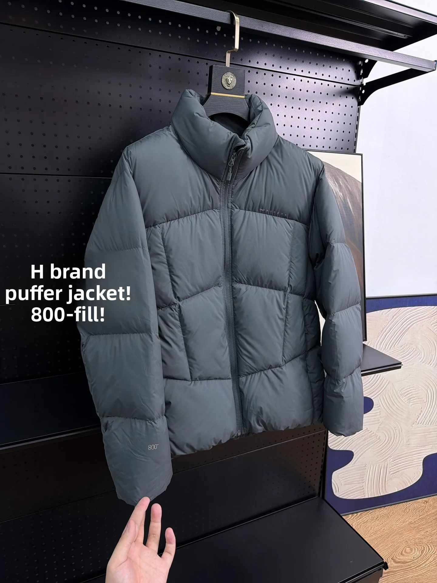 Homesick 800 FP 95 Duck down Winter Men's Anti-Cold 20 Warm Stand Collar Bread Style down Jacket Modern Fashion Outdoor Coat