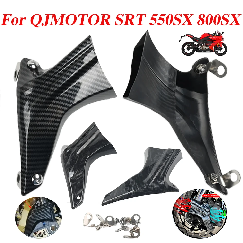 

Motorcycle Accessories Front Brake Caliper Air Cooling Ducts Cooler For QJMOTOR QJ SRT 550 800 SX 600 750 550X 700X 800X SVT 650