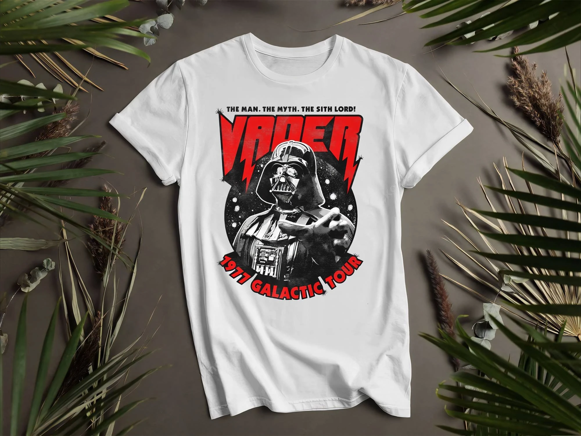 

Darth Vader The Man & Myth Shirt Galaxy's Edge Custom T-Shirts Summer Men's and Women's Loose and Breathable T-shirt Top