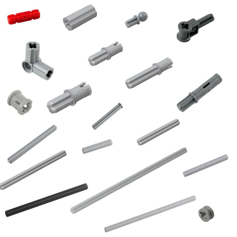 50PCS MOC Building Block Technical Parts Cross Shaft Connector Accessories Replace Part Compatible 18651 3749 2736 11214