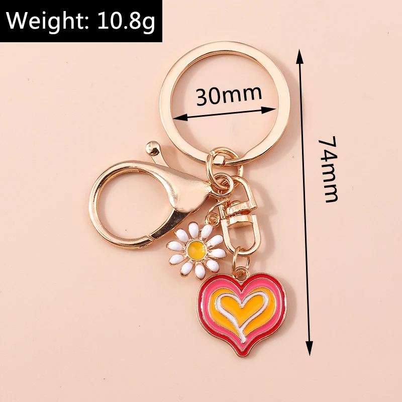 Niedliche Regenbogen Schlüssel anhänger Emaille Pflanze Kaktus Sonne Charms Schlüssel ringe Souvenir Geschenke für Frauen Männer Auto Schlüssel Handtasche Anhänger Schlüssel anhänger – Detail 40