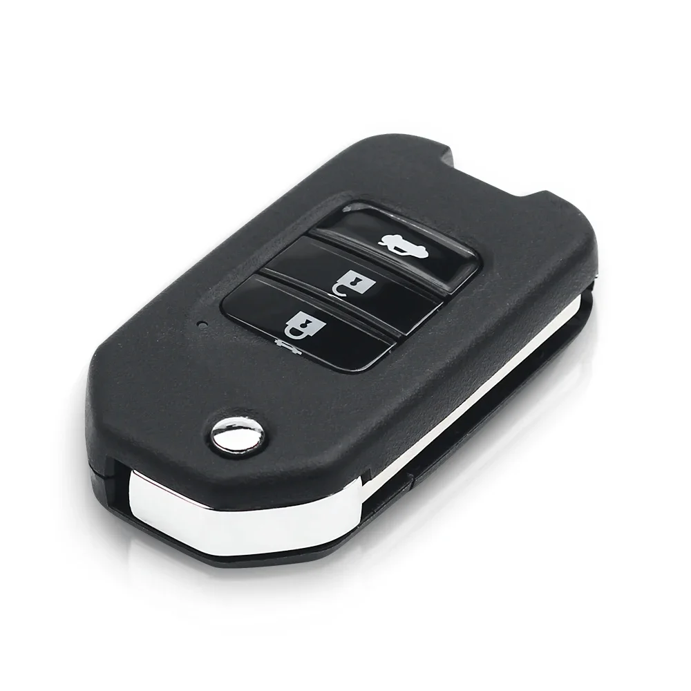 KEYYOU-funda plegable con tapa para llave remota, para Honda FIT HRV XRV VEZEL CITY CIVIC JAZZ