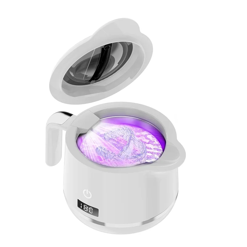 Ingenious-Mundschutz und Prothesenreiniger Pod-180 ml Ultraschall-Halterungsreiniger-Maschine – 45 kHz Ultraschall-Schmuckwascher